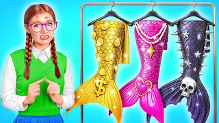 Kuće sa Jednom Bojom Izazov | Barbie vs Bratz Sirena Multi DO Girls