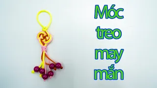 Ý tưởng mới: làm chiếc móc treo may mắn từ sợi dệt và hạt ngọc | Chuyen Van Handmade