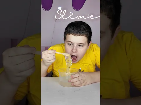 Meu irmão fez a slime mais difícil do mundo 😳 #slime