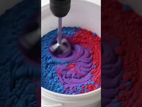 🌀 Satisfying Powder Color Mixing Process