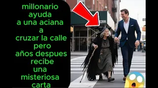 millonario ayuda a una anciana a cruzar la calle años después recibe una misteriosa carta #historias
