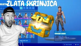 KUPIL ZLATO SKRINJICO FORTNITE RACUN