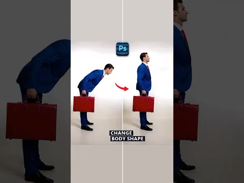 How to change body shape #Photoshop #Tutorial