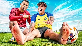 TREINEI como CRISTIANO RONALDO por 24 horas! *me arrependi