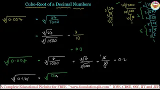 Cube Root of a Decimal Numbers || Class 8 Maths ||