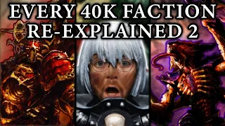 Every Single Warhammer 40k (WH40k) Faction Re-Explained | Part 2