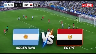 🔴 ARGENTINA vs EGYPT LIVE | FIFA World Cup 2026 | Round of 16 | Messi vs Salah | Live Match Today