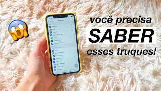 5 TRUQUES escondidos no IPHONE que você não conhece!📱✨ | Letícia Costa