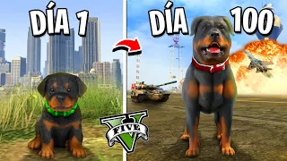SOBREVIVÍ 100 DÍAS como CHOP en GTA 5