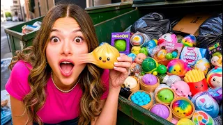 ENCONTRAMOS UNA CAJA LLENA JUGUETES PROHIBIDOS Y DUMPLINGS SQUISHIES EN LA BASURA | MORENO FAMILY