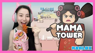 Challenge Makan Samyang Di Mama Tower - Roblox Indonesia
