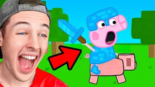 You LAUGH, You LOSE *MINECRAFT PEPPA PIG EDITION* w/MoreBeckBros