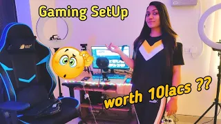 Gaming Set Up Tour🤩 worth 10Lakh??😱 Gaming Girl ❤️