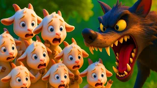 los 7 cabritos y el lobo EN 4K!#cuentosinfantiles #cuentosparadormir