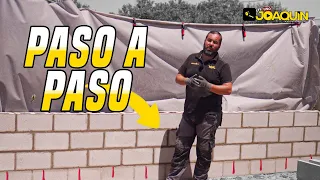 CÓMO HACER UNA PARED O MURO DE BLOQUES (Explicado al detalle)