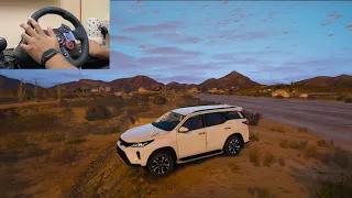 FORTUNER LEGENDER 🔥 | GTA 5 Mod | Steering Wheel [OFFROAD] | GamersAAO