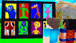 ENCONTRAMOS OS PORTAIS DO AZUL BABÃO NO MINECRAFT! (Rainbow Friends)