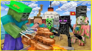 [ Lớp Học Quái Vật ] THỬ THÁCH 48 GIỜ TRÊN BIỂN ( Full Tập )  | Minecraft Animation
