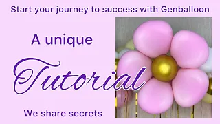Balloon flower. Step by step tutorial