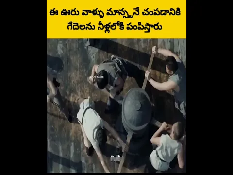 ఊరు వాళ్ళు గేదలని నీళ్ళలోకి తోసేస్తారు