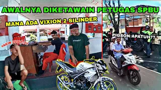 REAKSI ORANG KAMPUNG‼️VIXION MESIN R25 DI REMEHIN SAAT MASUK PERTAMINA