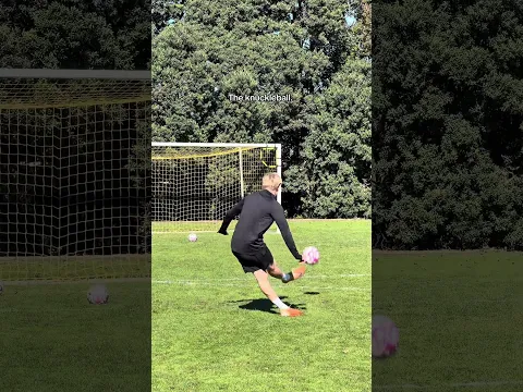 The knuckleball effect 🤩 #football #freekicks #shorts #fyp