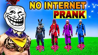 No Internet Prank on Squad in Free Fire 😂 | Hilarious Moments!