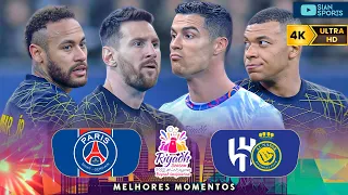 توقف العالم وشاهد رونالدو وميسي ونيمار ومبابي ونيمار ومبابي وهم يقدمون عرضاً رائعاً في لقائهم الأخير