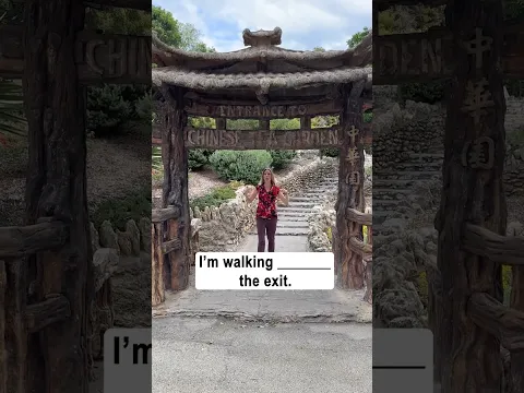 I'm walking ____ the bridge | English Prepositions #grammar #english #englishgrammar #prepositions