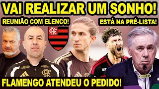FLAMENGO ATENDE PEDIDO PARA FILIPE LUIS! JARDIM FEZ REUNIÃO COM O ELENCO! ANCELOTTI QUER LÉO PEREIRA