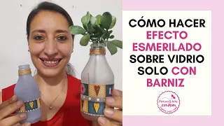 CÓMO HACER EFECTO ESMERILADO SOBRE VIDRIO #falsosacabados #pintar #reciclado #reciclar #diy