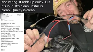"$6000 Audio System Install" Seller Said...  It was CLEAN they said... IT WAS ABOUT TO CATCH FIRE🔥