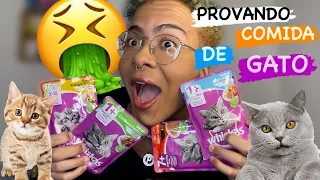 PROVANDO TODAS AS COMIDAS DE GATO DO MERCADO
