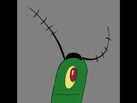 Floppy ears meme (but with plankton and his antenna)