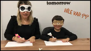 GÖZÜ KAPALI EN İYİ ÇİZEN KAZANIR |  Gözü Kapalı Challenge | HİLE VAR MI?