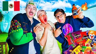 PROBANDO LOS DULCES MEXICANOS MÁS PICANTES🔥🌶!! ** Español probando dulces MEXICANOS**