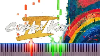 Terry Silver Cobra Kai piano intro Piano Cover Midi tutorial Sheet app  Karaoke Campanella Liszt