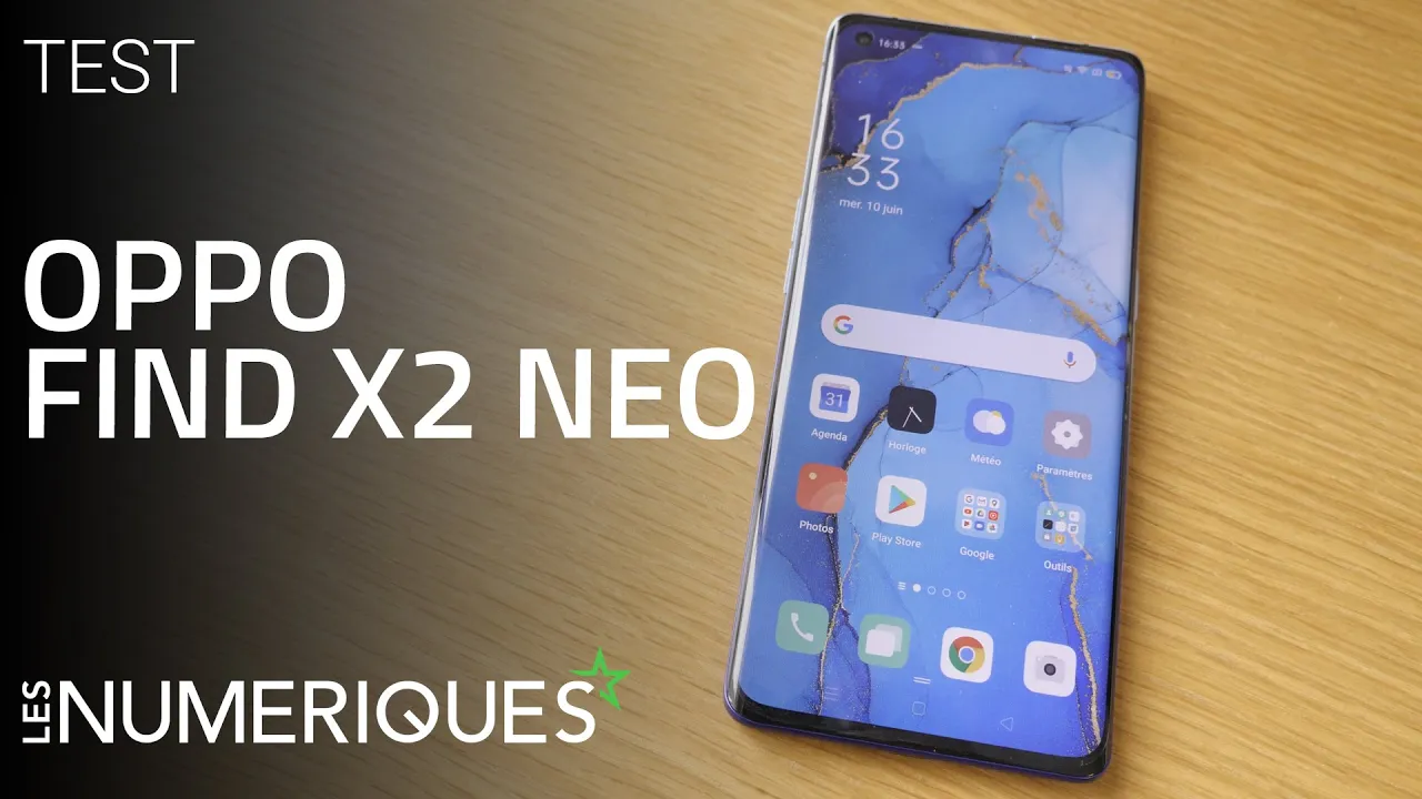 Vido-Test de Oppo Find X2 Neo par Les Numeriques