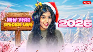 SAREE LIVE💖| MY 1ST LIVE STREAM😂IN 2025| HAPPY NEW YEAR 💕| #girlgamer  #fftamillive #freefireindia