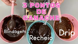 3 Tipos de ganaches em pontos diferentes