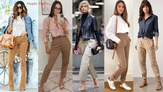 PANTS BEIGE O CAQUI🌹OUTFITS 2021-2022💋