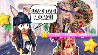 I HIRED A *FASHION GODDESS* TO TEACH ME HOW TO PLAY DRESS TO IMPRESS (Roblox)