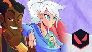 Desenhando a Jett e o Phoenix (VALORANT)