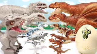 7 Tyrannosaurus VS 7 Indominus! Jurassic World Dinosaurus Battle 티라노사우루스 인도미누스 배틀