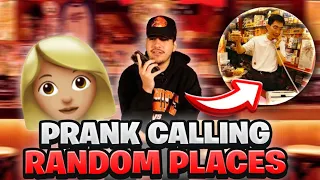 Prank Calling Randoms Places In My Different Voices ( I GET CAUGHT!)