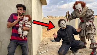 I KIDNAPPED PENNYWISE’S BABY! 😱 MICHAEL MYERS VS PENNYWISE