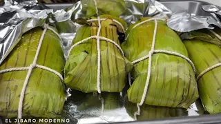 ARROZ ALECHONAO ENVUELTO EN HOJA DE PLATANO