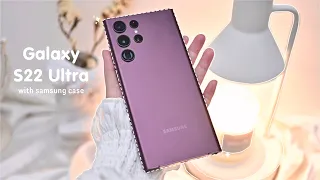 🍇 samsung galaxy S22 Ultra unboxing aesthetic | LAMY S pen | accessories