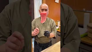 【Check It Out!!】 TUNA OTORO STEAK #shorts #sushi #chefhiro #japan