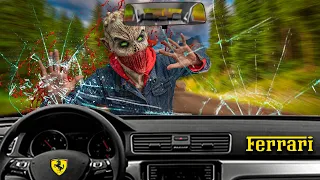 ATROPELLO AL ZOMBIE CON MI SUPERDEPORTIVO !! *el Payaso Asesino desaparece* Exi